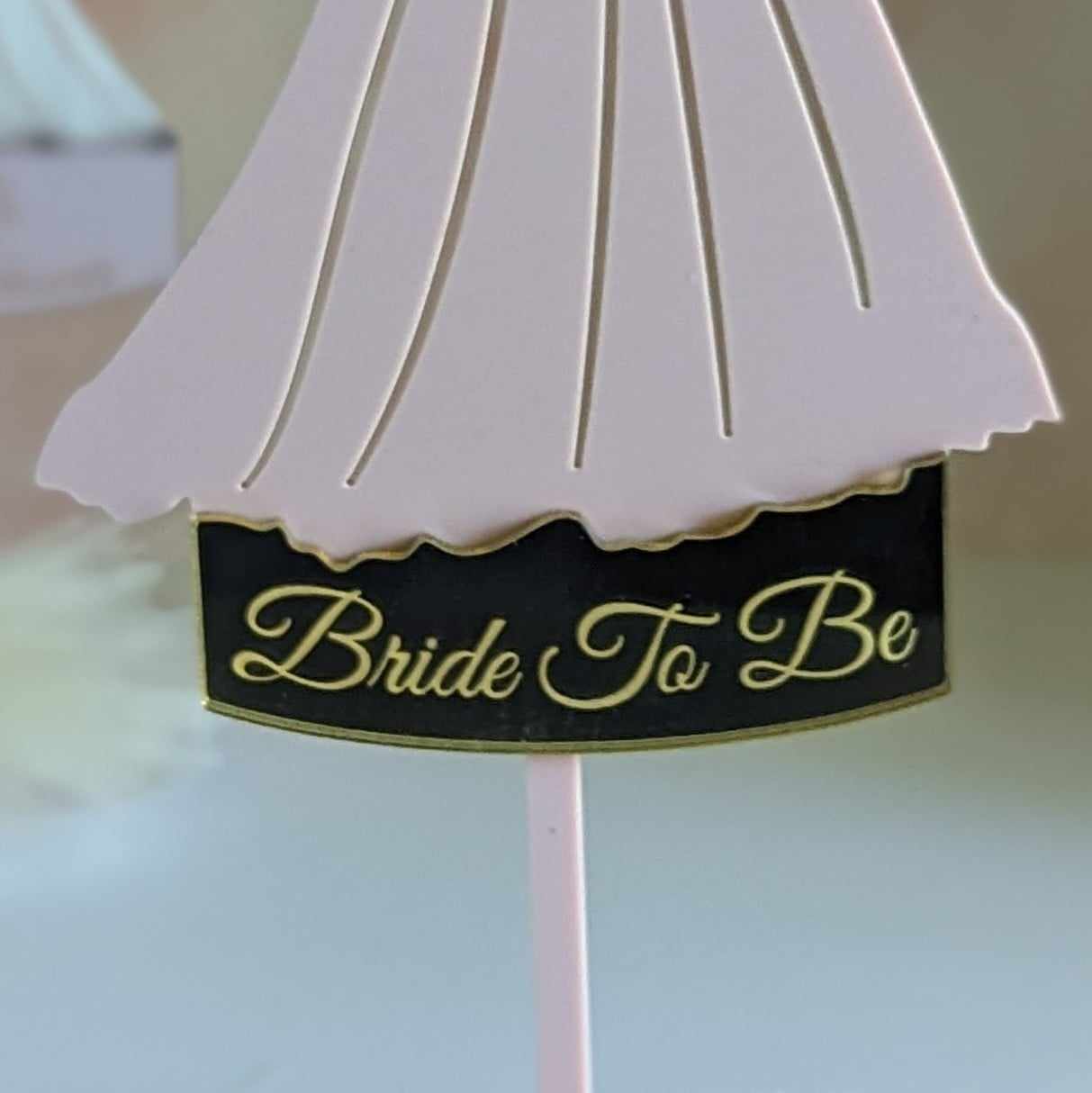 A-Line Wedding Dress Cake Topper