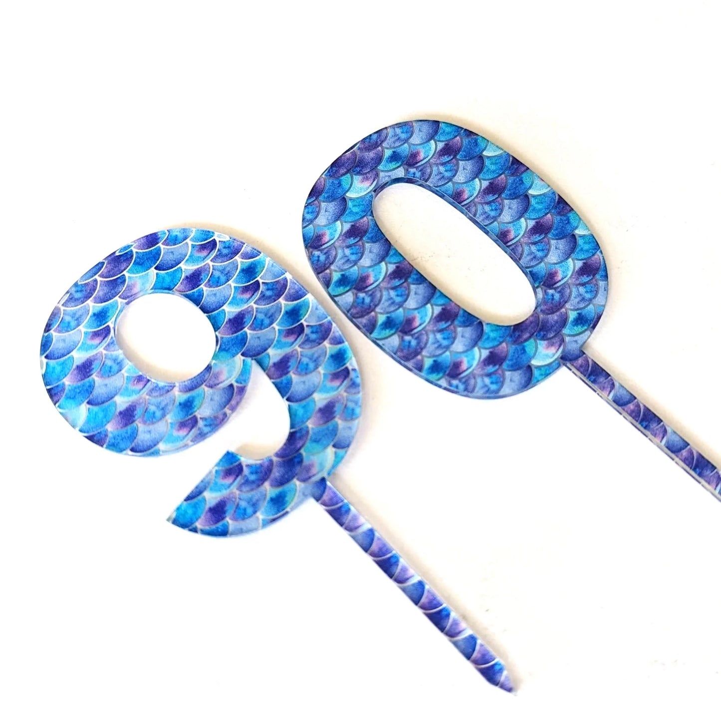 Mermaid Scales Cake Topper