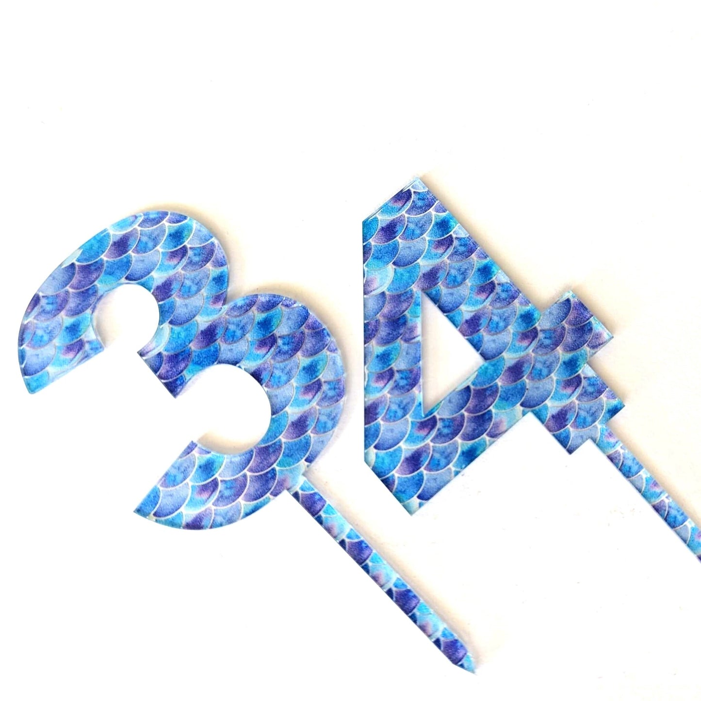 Mermaid Scales Cake Topper